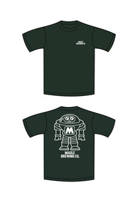 Maule Brewing Co. 'Skull-bot' Green T-Shirt