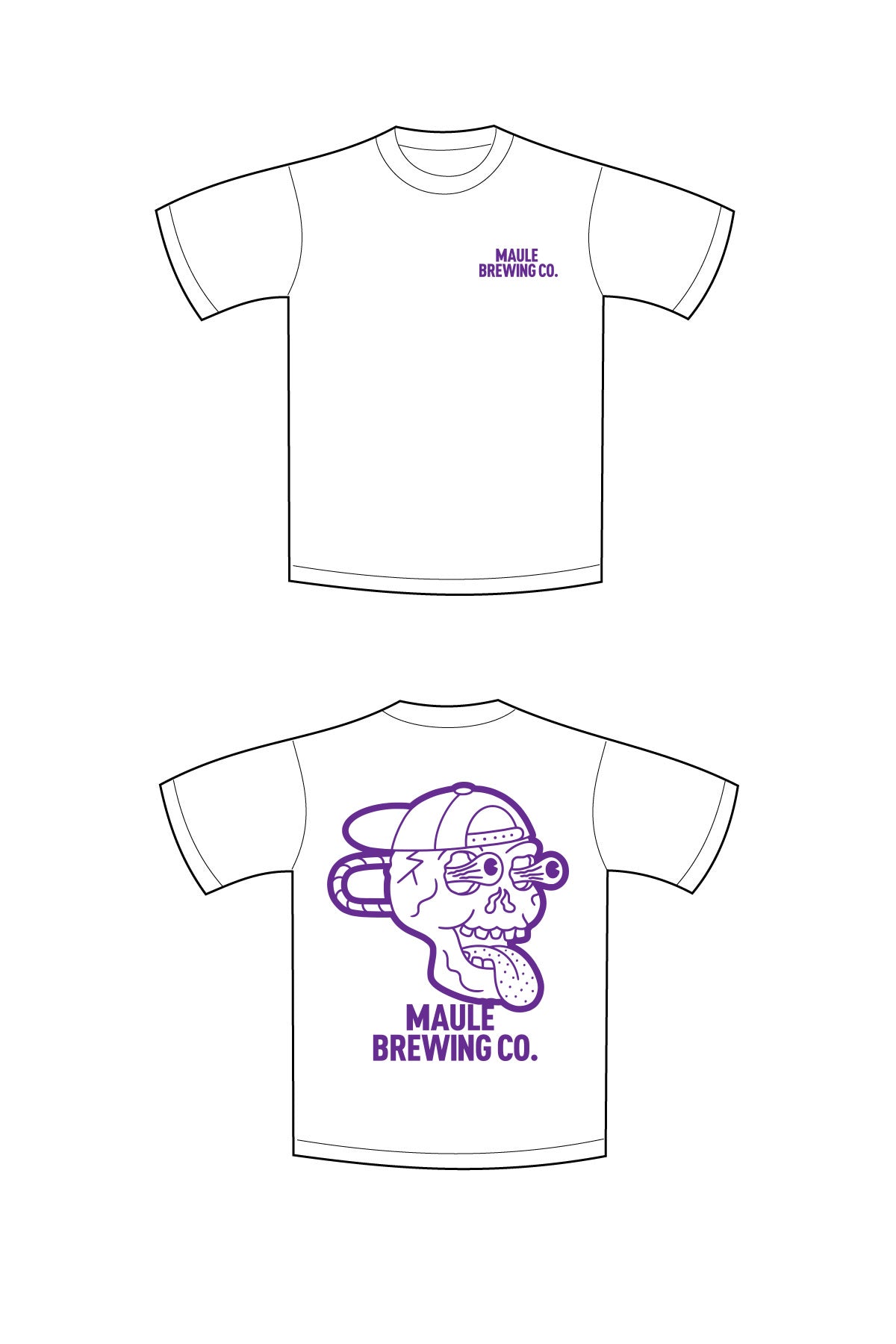 Maule Brewing Co. 'Skullcap' Heavyweight T-Shirt