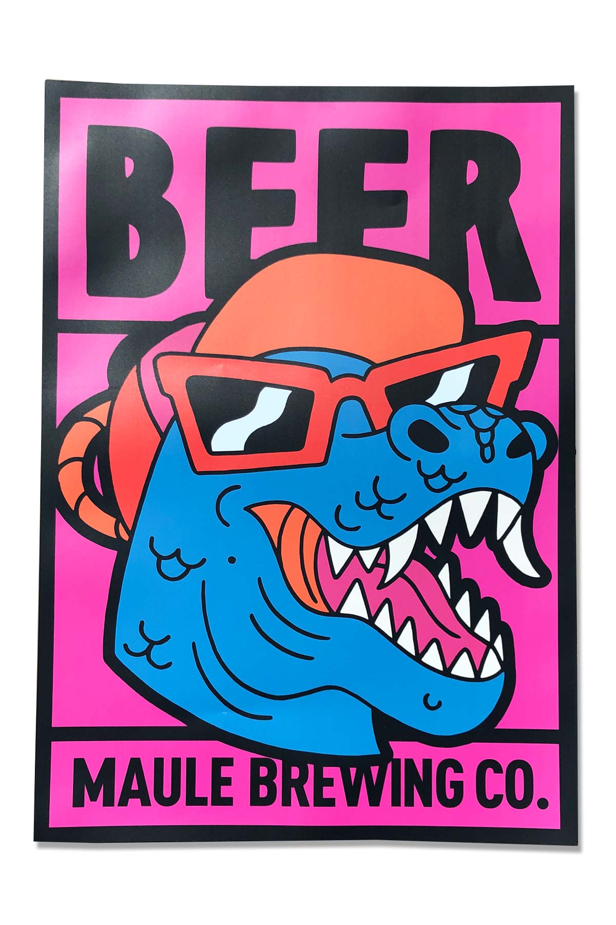 Maule Brewing Co. 'Dino' A1 Poster Print