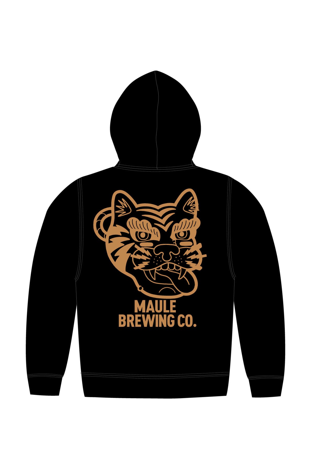 Maule Brewing Co. Tiger Heavyweight Hoodie - TAN